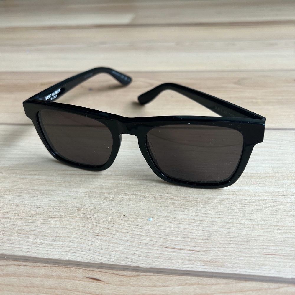 Yves Saint Laurent Black Frame Brown Lens Sunglasses